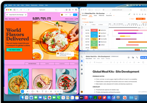 MacBook Air with multiple apps open